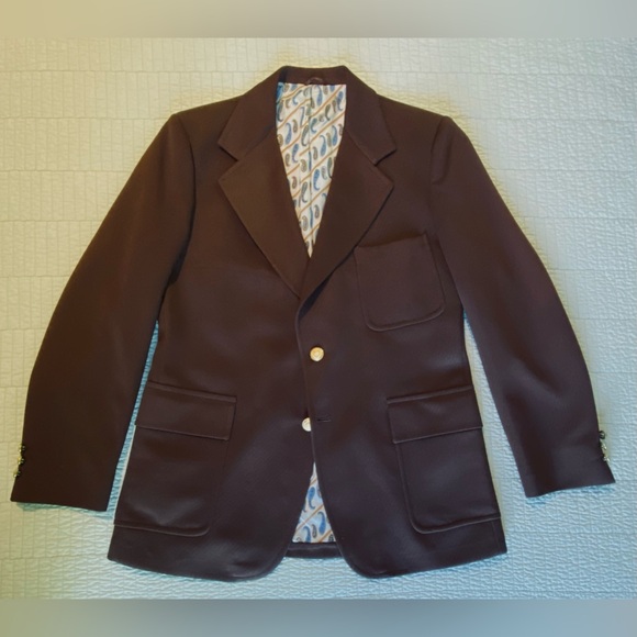 Vtg‎ LEE Mens Sport Coat Leisure Jacket Blazer 70s Retro Disco Mod L/XL - Picture 1 of 14